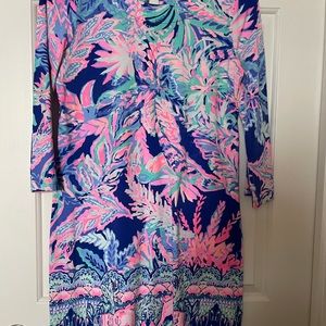 Lily Pulitzer szMed dress 3/4 sleeve print dress